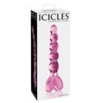 Icicles No. 43 - Glazen Dildo met Kralen Roze verpakking