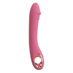 roze vibrator voor G-spot met eikel