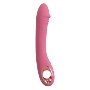 roze vibrator voor G-spot met eikel