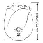 ROMP - Rose Glow Luchtdruk Vibrator afmeting