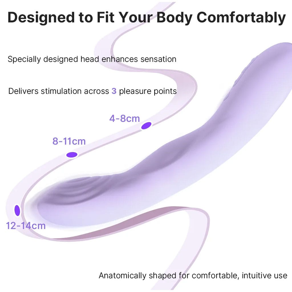 Svakom - Selena Verwarmende en Stotende G-Spot Vibrator lengte