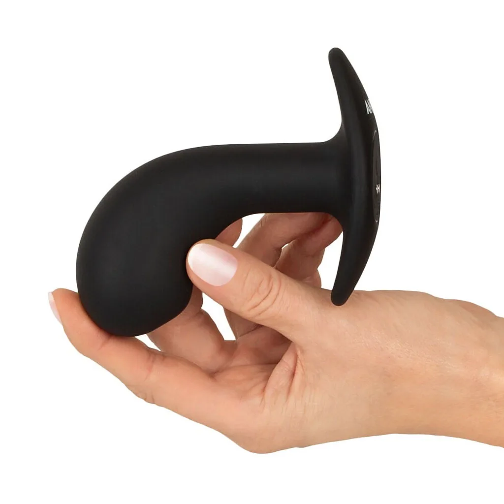 Anos - Grote Prostaatplug met Vibraties hand