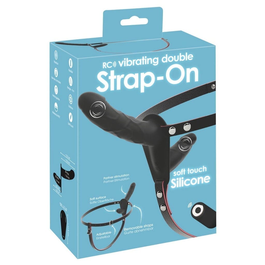 You2Toys - Vibrerende Dubbele Strap-On met Afstandsbediening doosje