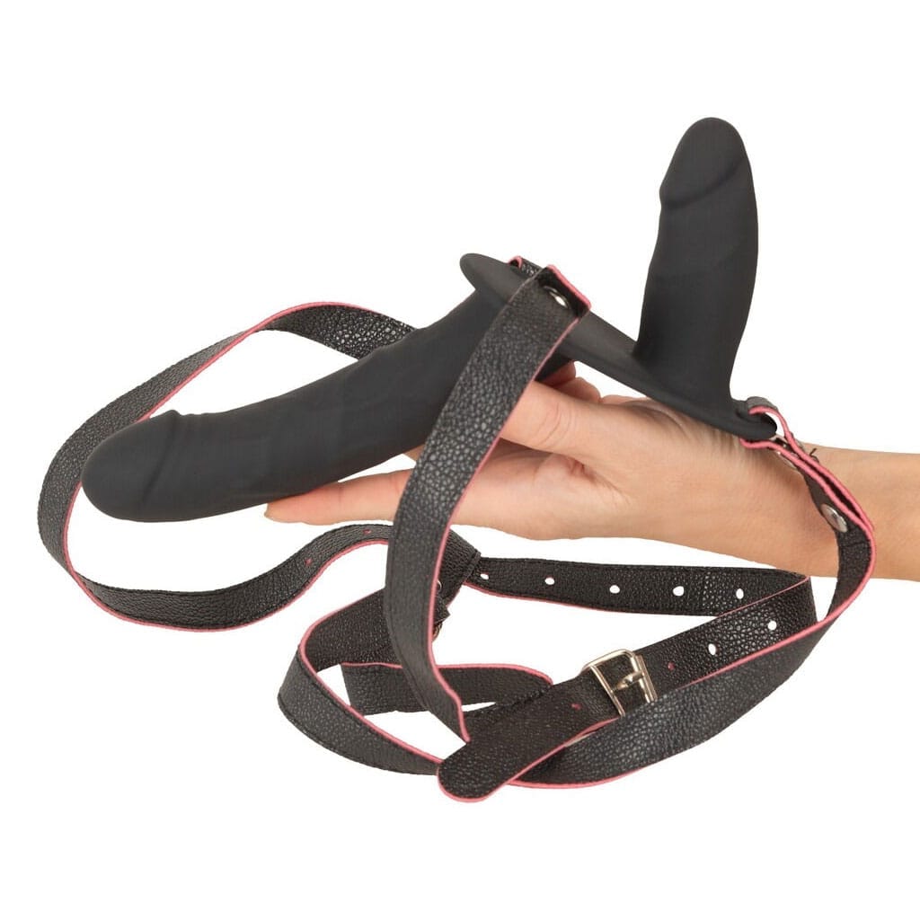 You2Toys - Vibrerende Dubbele Strap-On met Afstandsbediening verstelbaar