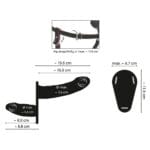 You2Toys - Vibrerende Dubbele Strap-On met Afstandsbediening lengte