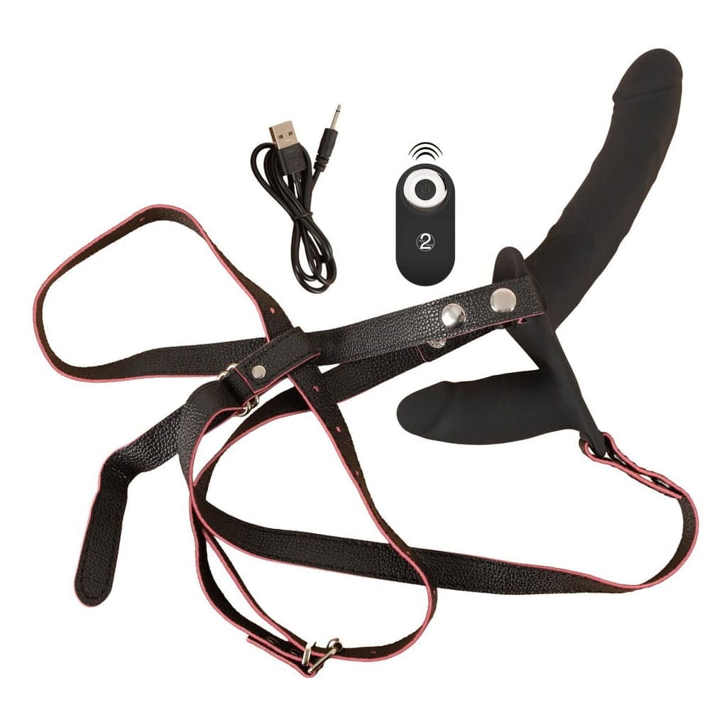 You2Toys - Vibrerende Dubbele Strap-On met Afstandsbediening inhoud