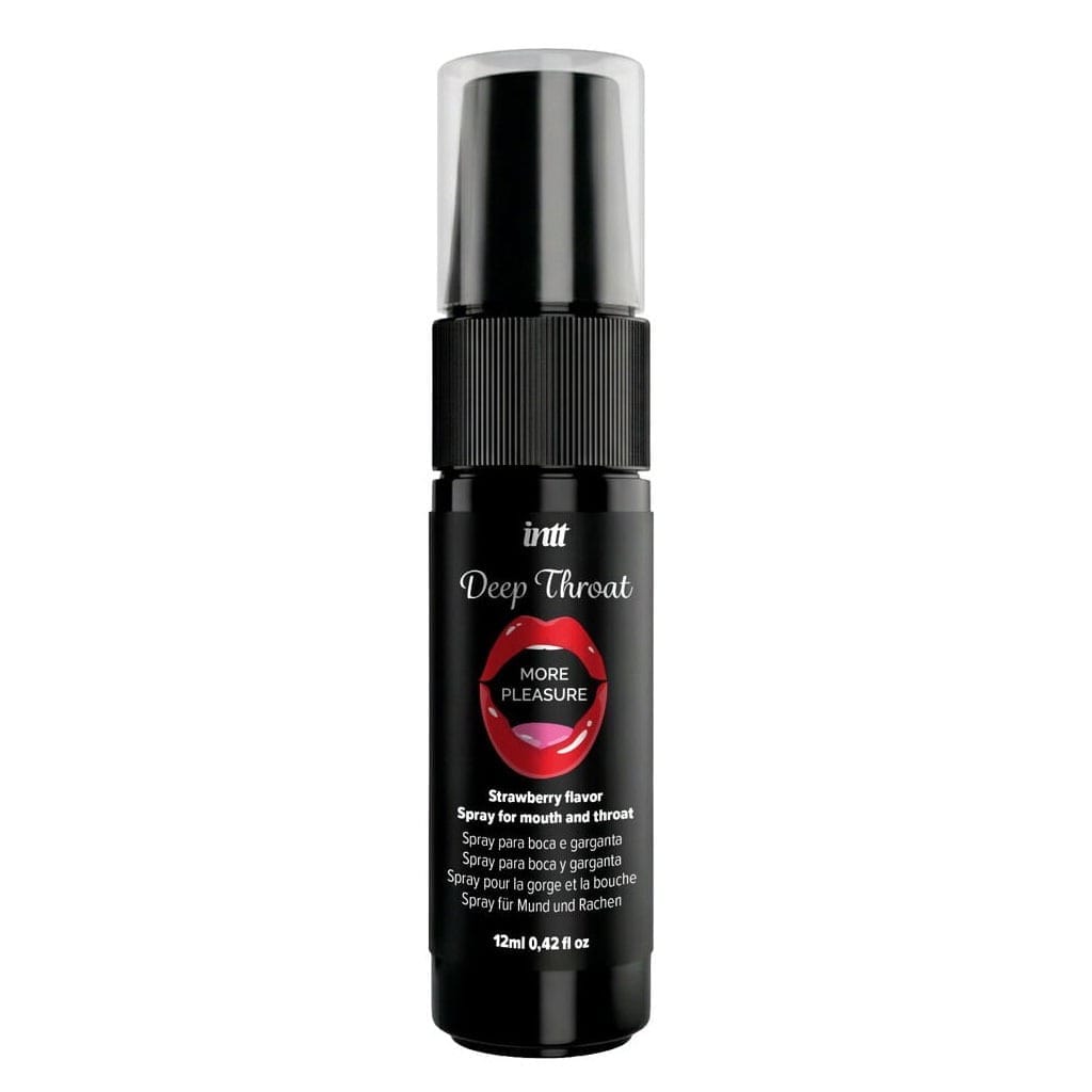 Intt - Deep Throat Spray - Strawberry flesje