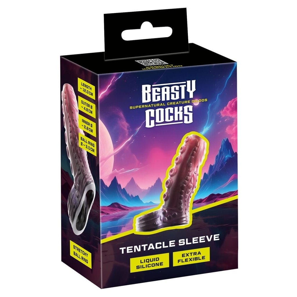 Beasty Cocks - Tentacle Penis Sleeve met Ballring verpakking